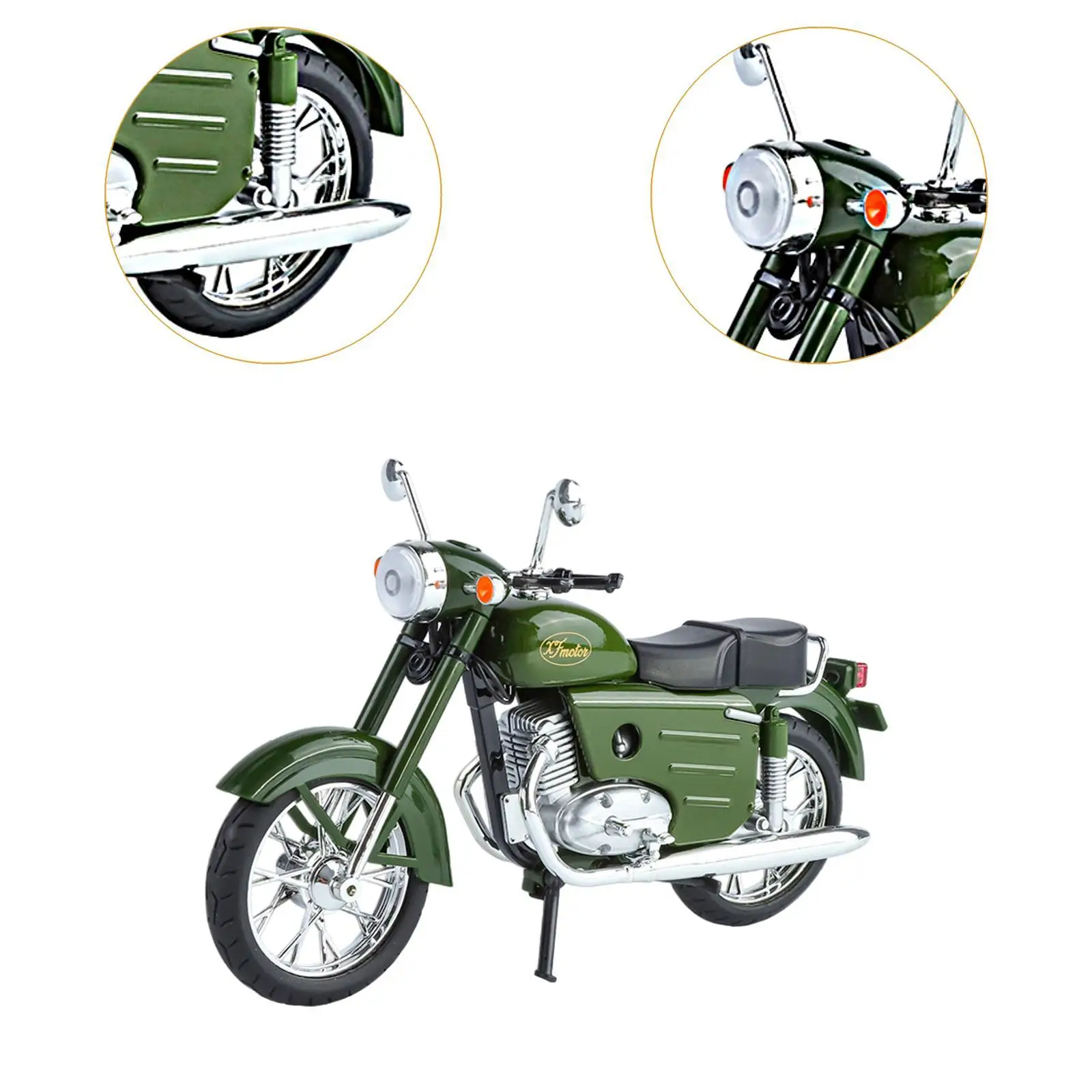 1:10 Scale Decor Accessories Motorcycle Model for Motorcycle Lovers Men Kids