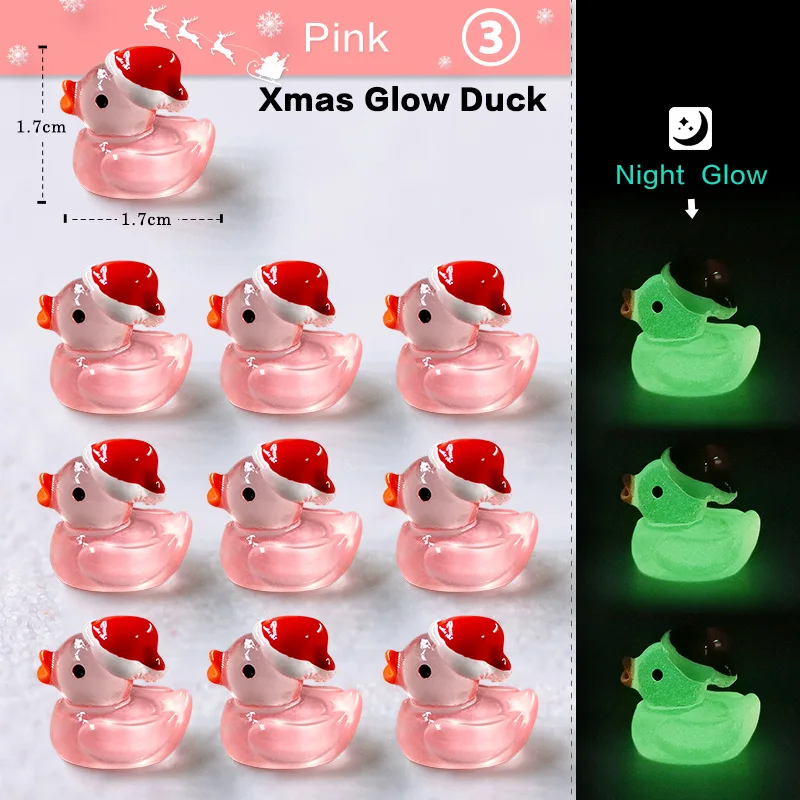 Xmas Glow Duck-Pink