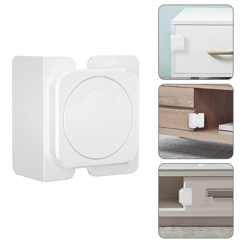 Cerradura de seguridad para refrigerador para el hogar para niños, cerraduras de puerta antiabiertas para frigorífico y congelador, hebilla de gabinete multifuncional, protección para niños pequeños - imagen 4