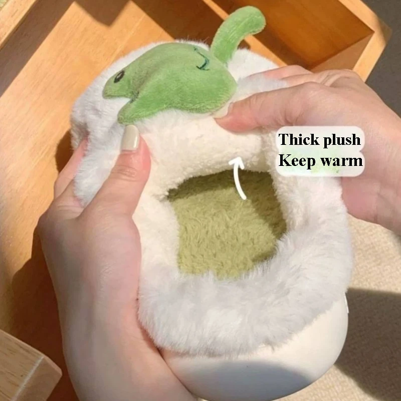 Pantuflas de rana de algodón para mujer – Cálidas y antideslizantes - imagen 5