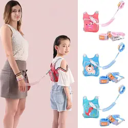 Accesorios lindo dinosaurio niño arnés correa plegable ajustable Anti pérdida muñeca enlace niño correa bebé caminar pulsera