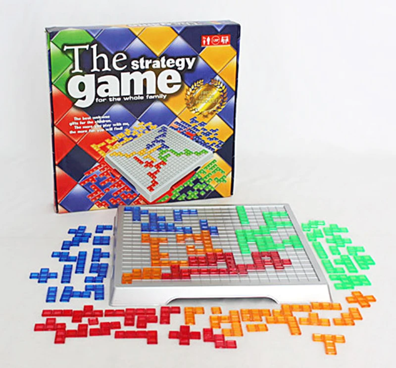 Juego de estrategia Blokus, juguetes educativos, juego cuadrado fácil de jugar para niños, serie de juegos de interior, regalo de fiesta, 2023