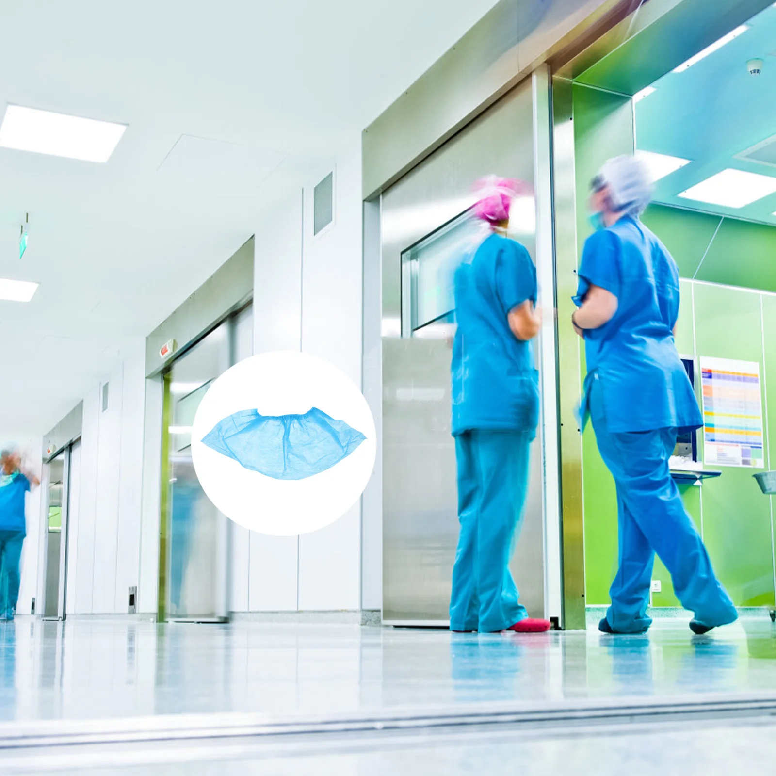 100 Uds. Cubierta de zapatos antideslizante a prueba de polvo banda elástica tela no tejida Protector de zapatos desechable uso en viajes en casa zapato transpirable - imagen 5