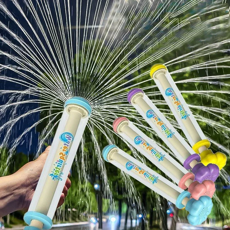 1/3 Uds. Tipo de empuje de verano fuegos artificiales divertidos juguete de pulverización de chorro de agua fuegos artificiales pistola de agua salpicaduras de agua accesorios para festivales juguetes al aire libre