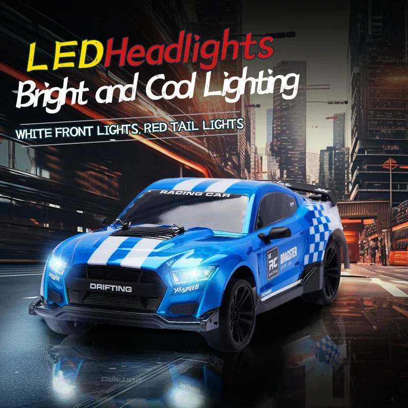Coches RC 1/14 48 Km/h Drift Racing 2,4G 4WD modelo de Control remoto de alta velocidad vehículo eléctrico con luz regalo de Navidad para niños - imagen 5