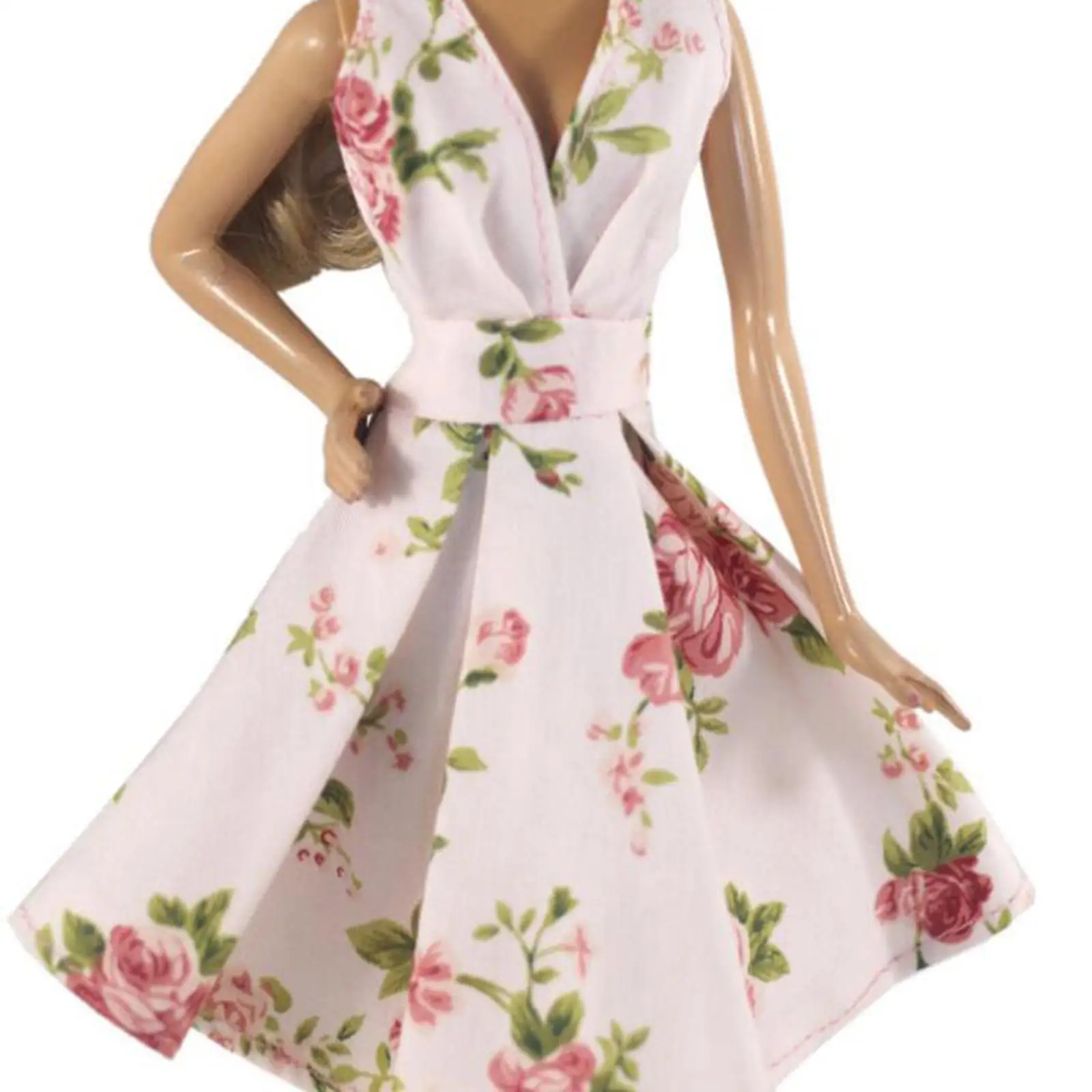 Sleeveless Flower Costume Dress Dresses for 12inch Doll 1/6 Clothes Girl Toy