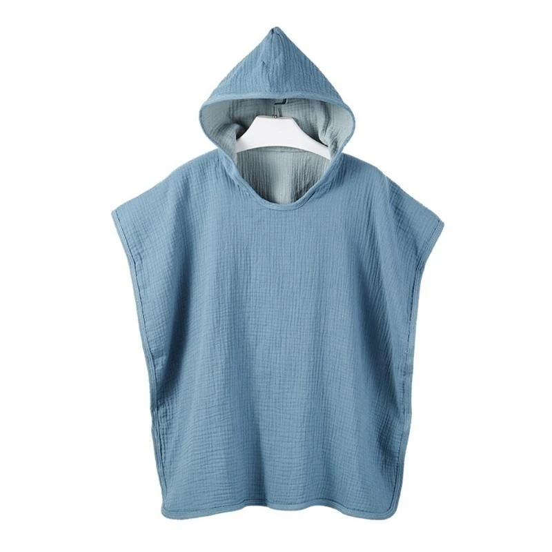 Albornoz transpirable M76C, manta suave con capucha, Poncho infantil para niños, bebé recién nacido - imagen 3