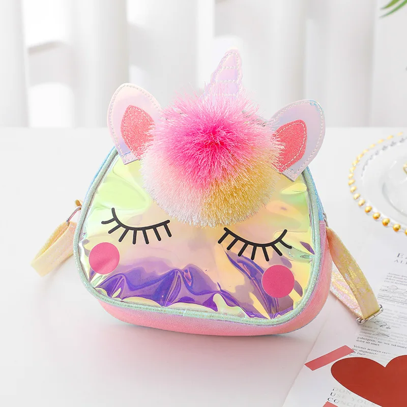 Bolso de unicornio de dibujos animados para niños: lindo diseño cruzado/de un solo hombro, ¡ide para el almacenamiento escolar! Adorable, práctico: compañera perfecta - imagen 3