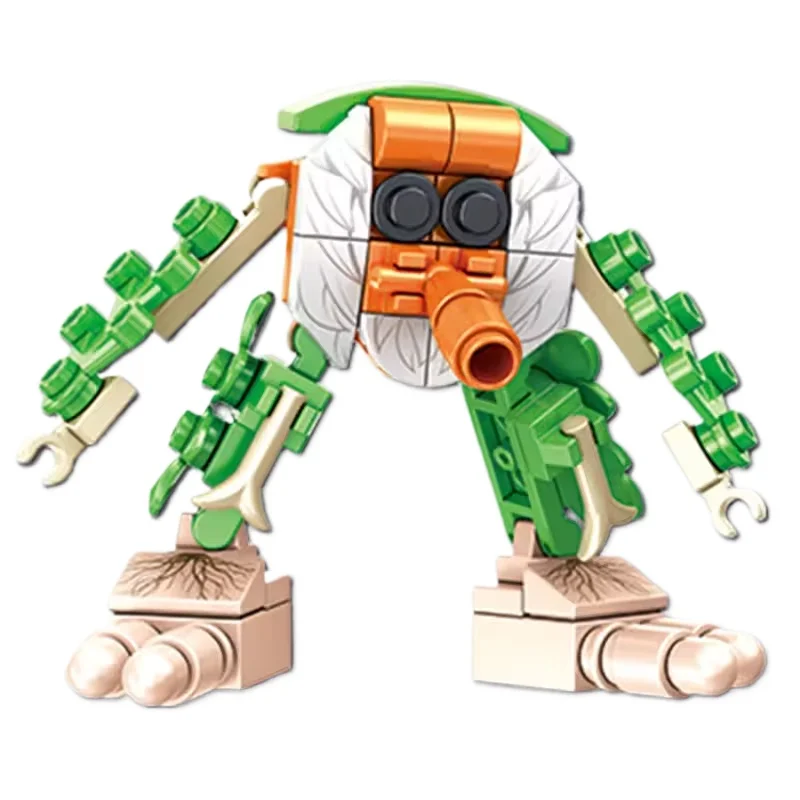 Bloques de construcción creativos italianos Brainrot Tung Tung Sahur cocodrilo modelo de avión bloques de empalme juguetes para niños regalos - imagen 3