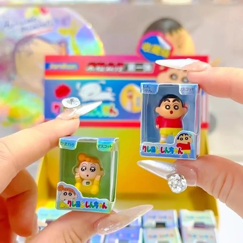 Original JANDOOM Crayon Shin-chan caja ciega Shin chan figura de Anime muñeca de grano de arroz Mini figura lindo modelo de dibujos animados juguetes para niños regalo - imagen 5