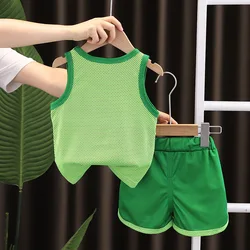 Conjunto de verano para bebé y niña: chaleco deportivo y shorts