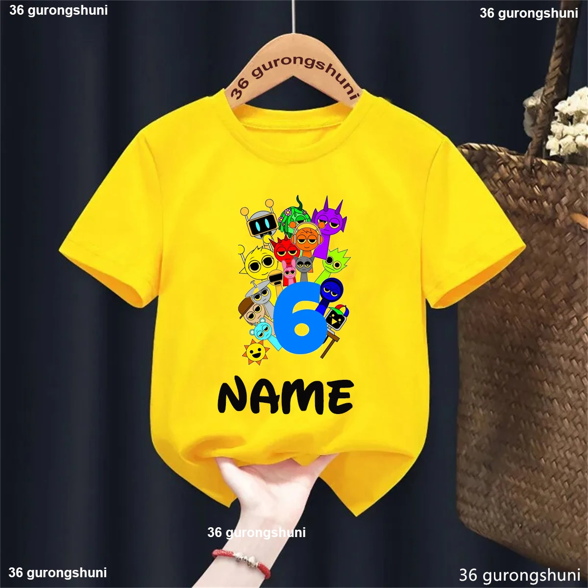 Sprunki Camiseta personalizada de cumpleaños infantil - imagen 5