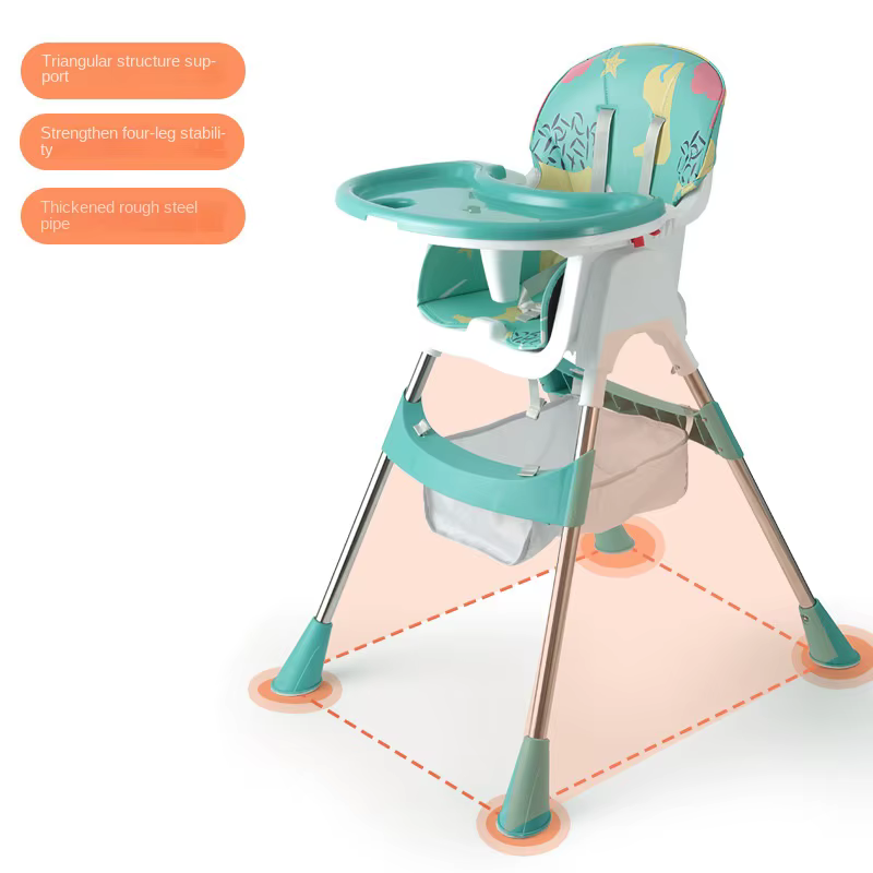 LazyChild Silla de comedor plegable para niños – Comer y aprender - imagen 4