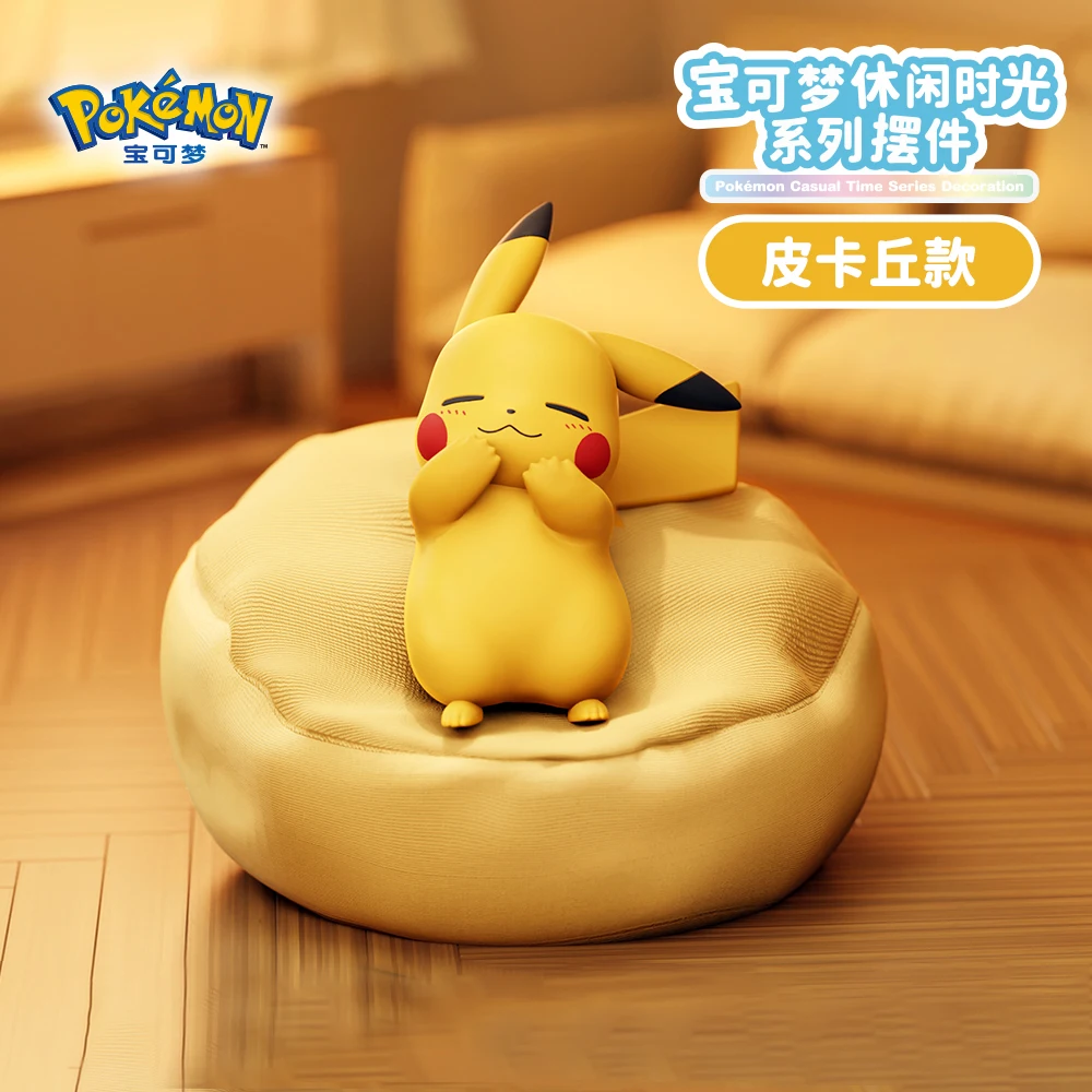 Pokemon Set modelo Anime tiempo libre serie figura Pikachu Charmander Rowlet Meowth Slowpoke juguetes de posición para dormir - imagen 5