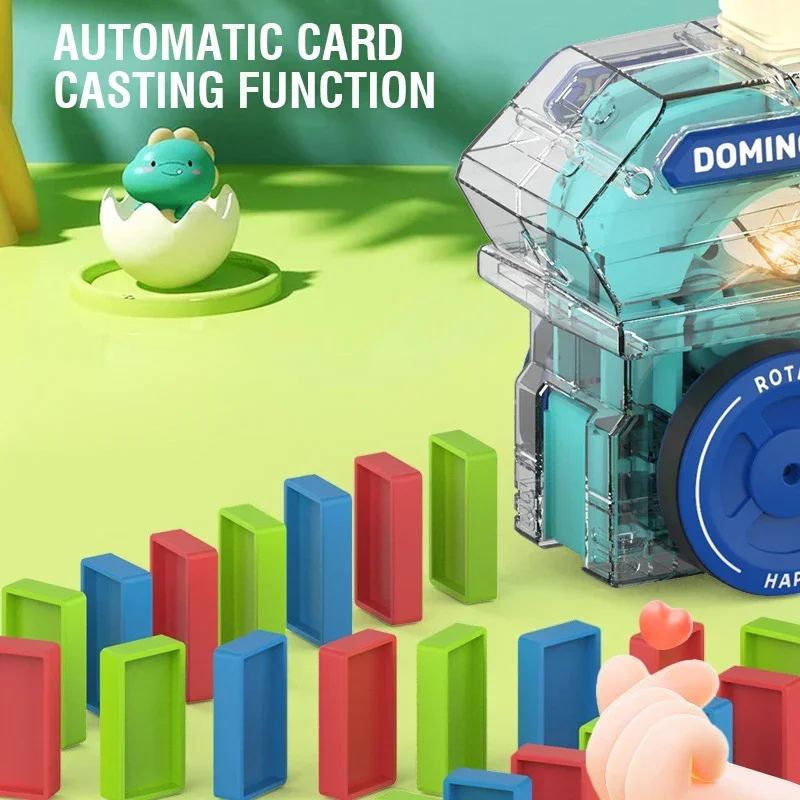 Tren de dominó eléctrico con luces y sonido – Juguete educativo para niños - imagen 2