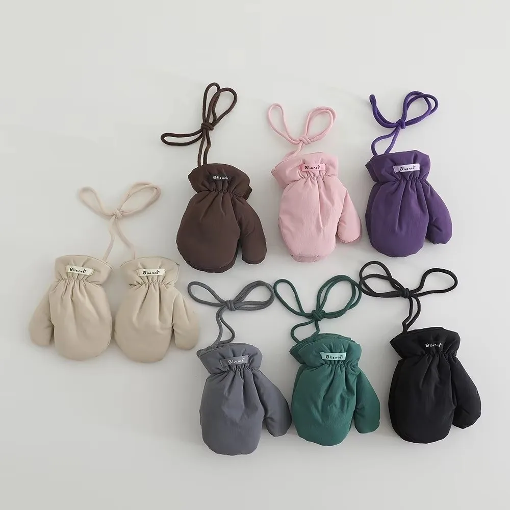 Guantes impermeables para niño con forro polar y cordón ajustable - imagen 3