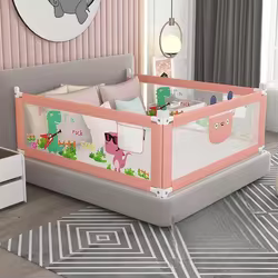Parachoques para cuna de bebé, valla de seguridad para actividades infantiles, parque infantil para cama de bebé, protector de cabecera anticaída, altura de barandilla ajustable