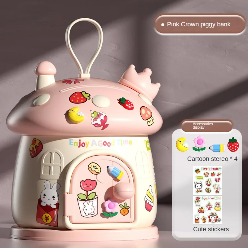 Hucha infantil de setas cartoon con pegatinas 3D DIY - imagen 4