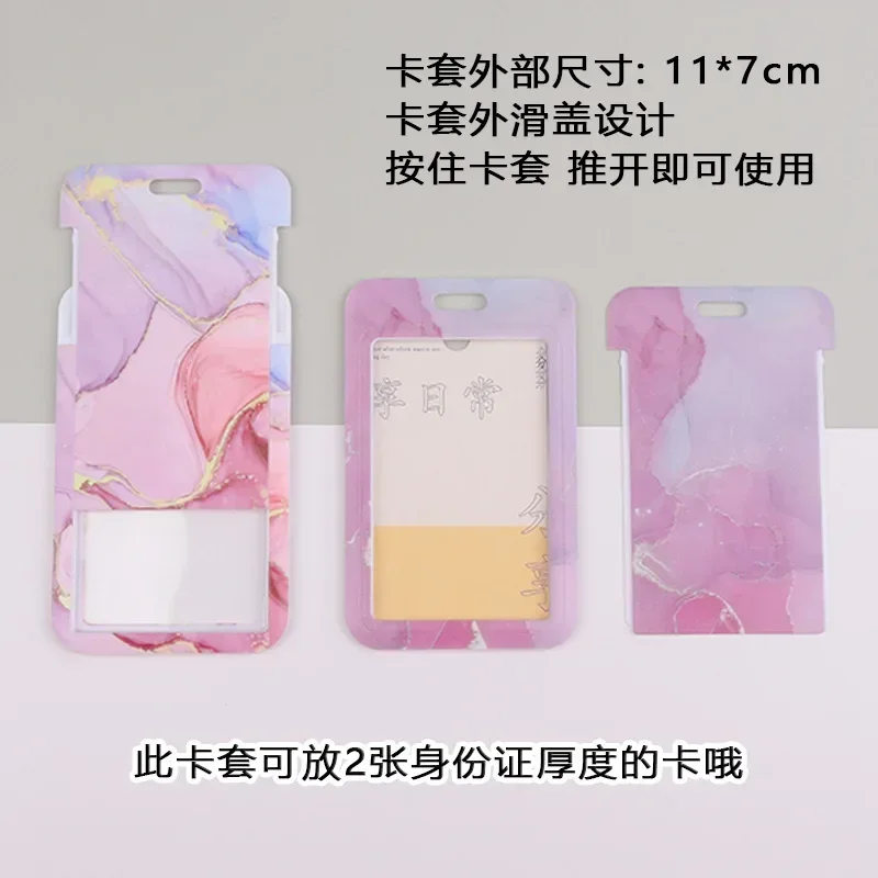 Portatarjetas con cordón de dibujos animados para hombre y mujer, credencial para estudiantes, correas para tarjetas de crédito, llavero, regalo - imagen 3