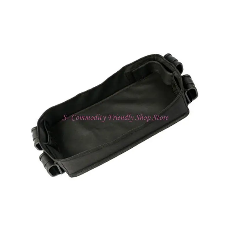 Placa almacenamiento bandeja viajes 85AE con portavasos seguros y bolsillos almacenamiento para organizador - imagen 3