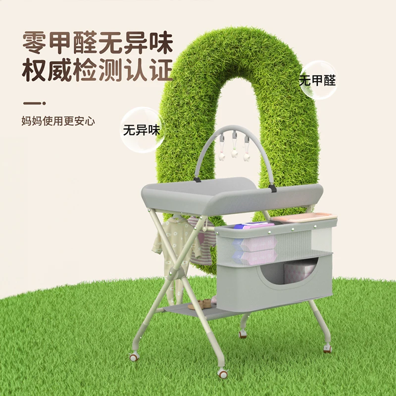 Soporte para pañales, soporte para el cuidado del bebé, soporte para pañales móvil para bebés - imagen 5