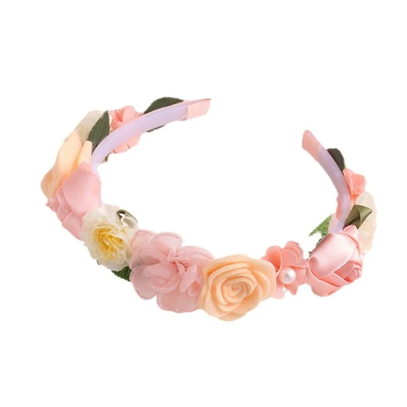 Diademas florales para niñas con flores 3D y agarre antideslizante - imagen 3