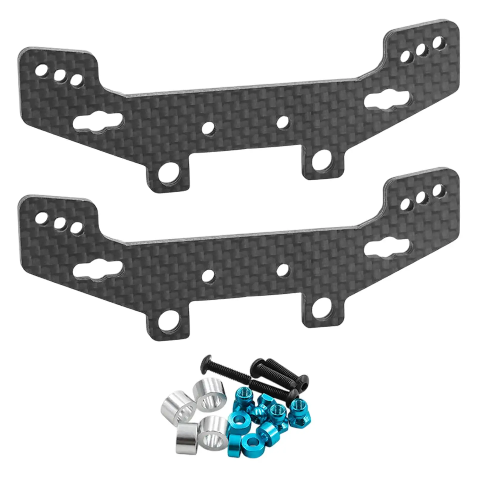 2Pcs 1/10 RC Car Shock Absorber Tower Professional Front Rear for TT02 TT02R