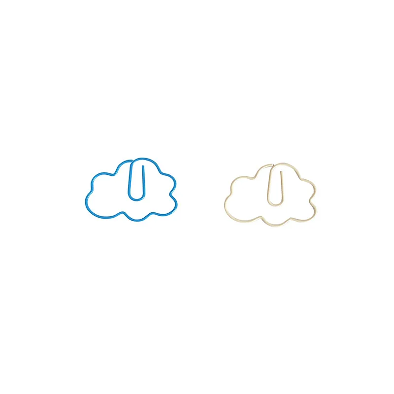 Clips de papel con forma de nube decorativos y bonitos - imagen 2