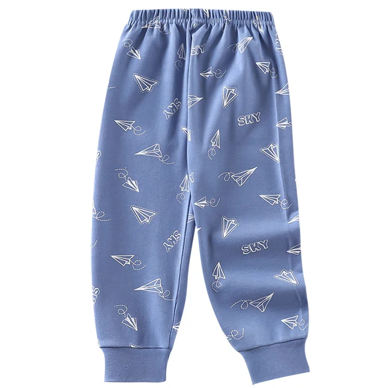 Pijamas para niños, pantalones, ropa interior de algodón para niños, ropa de dormir para niños y niñas, pijamas para niños, pantalones de dibujos animados para primavera Otoño Invierno - imagen 5