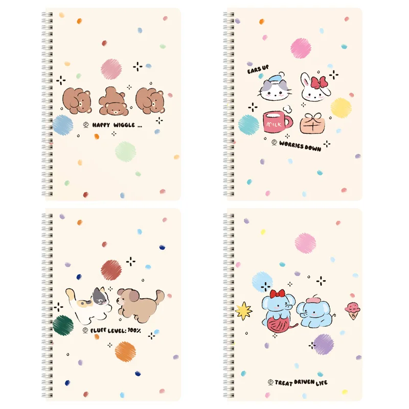 Cuaderno de bobina Kawaii A5 B5 de dibujos animados, libro de ejercicios, Bloc de notas bonito, diario, suministros de papelería escolar - imagen 5