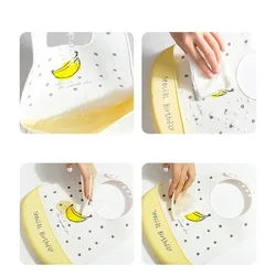 Babero de silicona impermeable para bebé – Estampado infantil