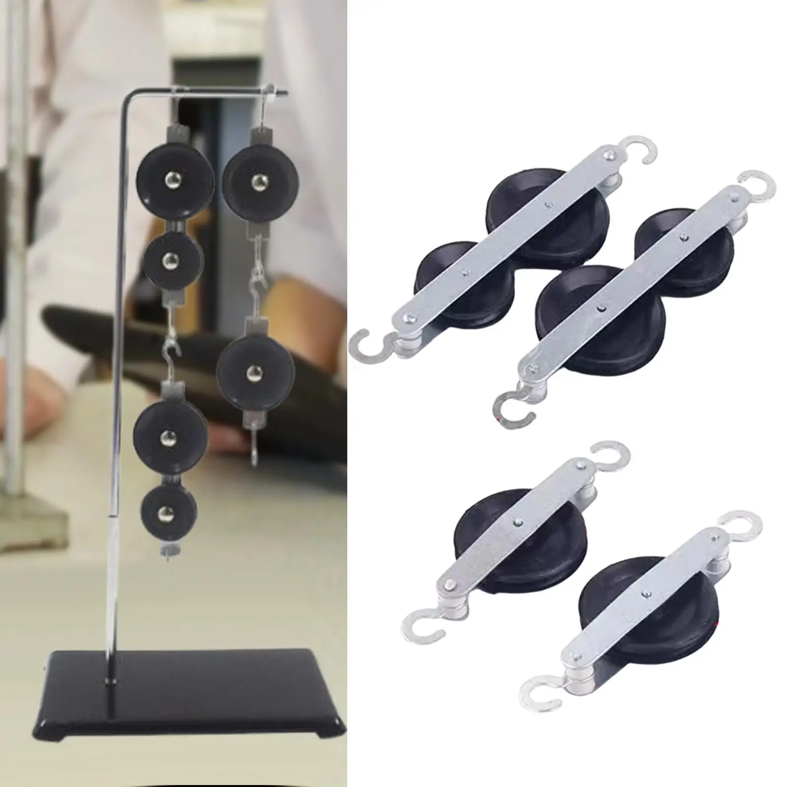 Pulley Block Set Experiments Kits Teaching Props for Students Teachers