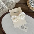 Lace bow duck clip