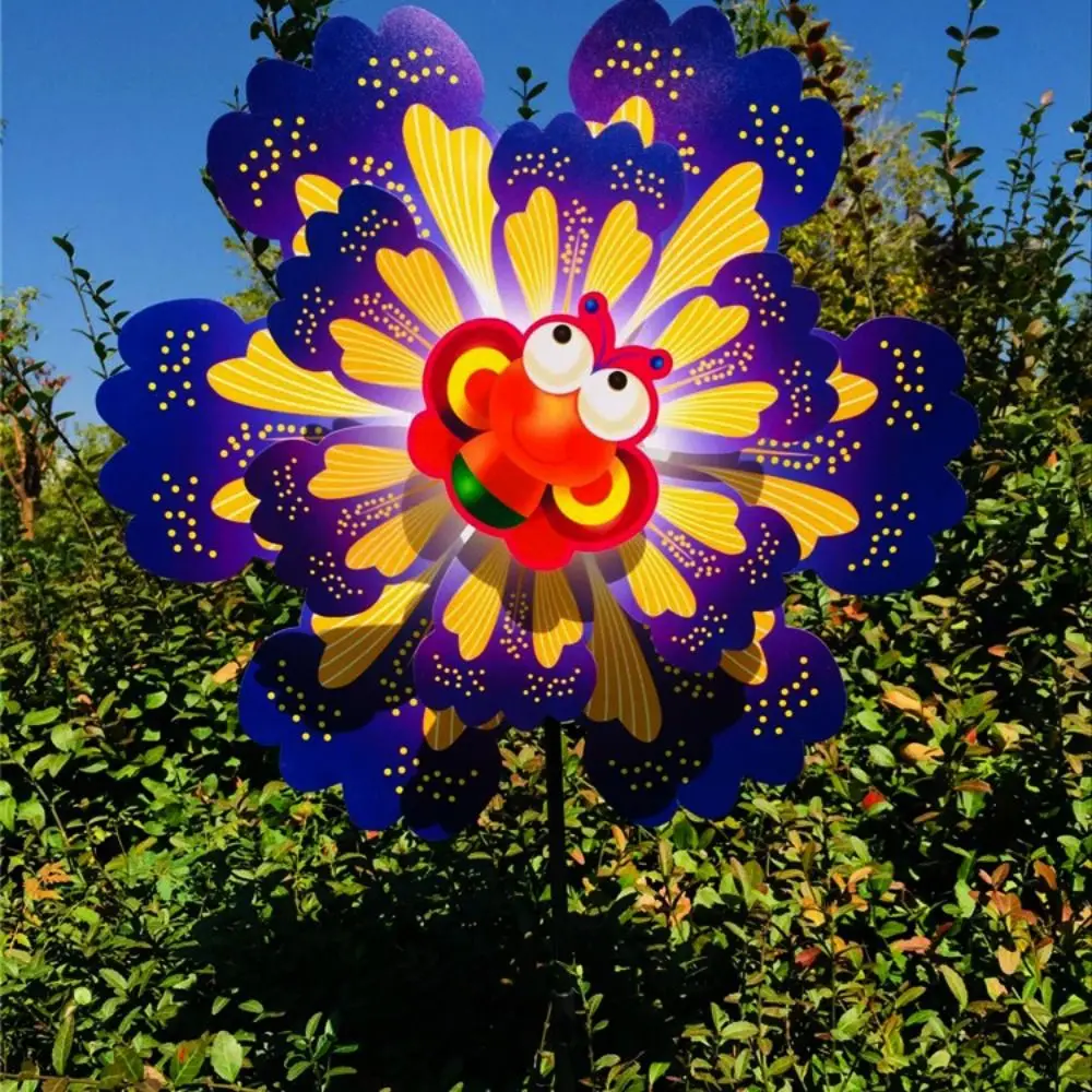 Molino de viento infantil multicolor con mariposas y abejas - imagen 4