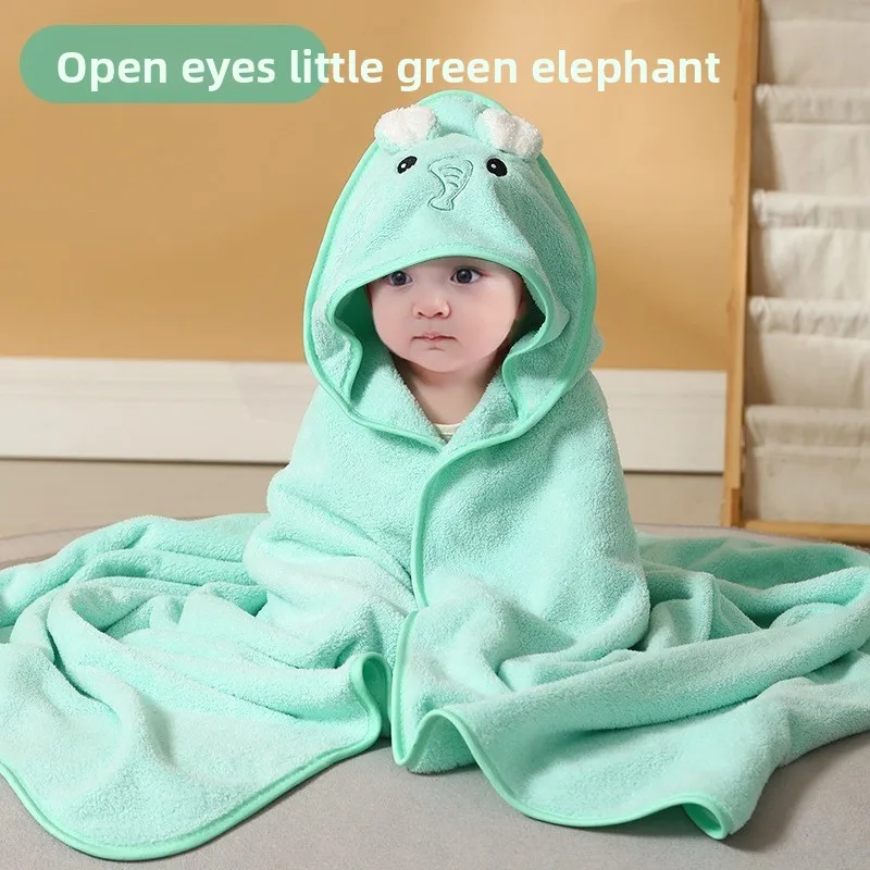 Manta de baño con orejas para bebé – Suave y absorbente - imagen 3