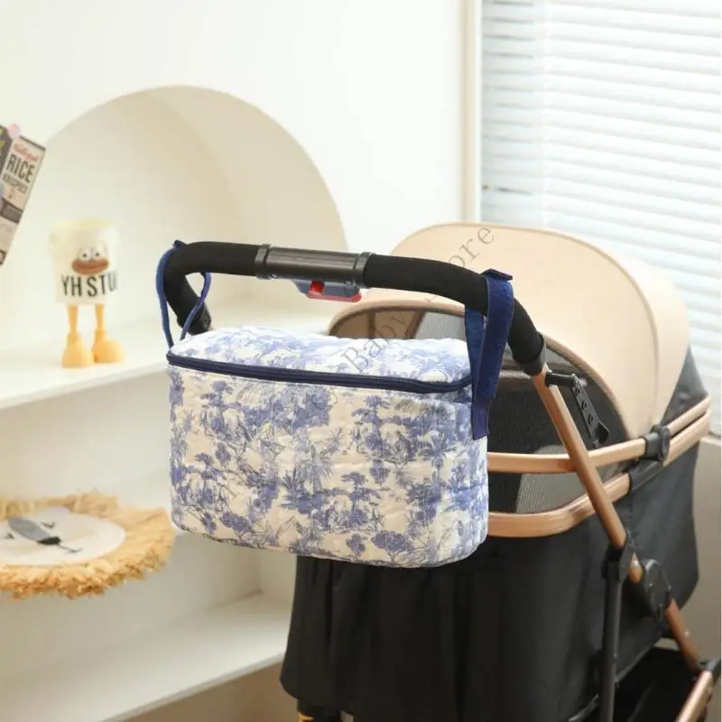 Cochecito multifunción con bolsa organizadora – Estampado floral - imagen 3