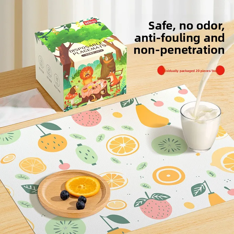 Mantel individual desechable para bebé - Resistente a manchas