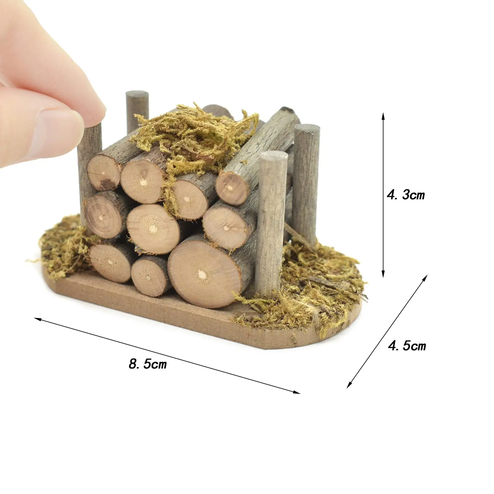 1/12 Dollhouse Firewood Pile Miniature Furniture for Miniature Scene Outdoor