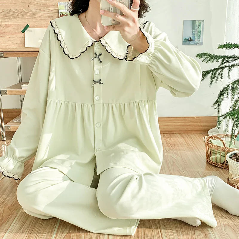 Pijama de algodón infantil de manga larga, suave y cómodo - imagen 3