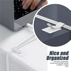 Bridas de velcro reutilizables – Organizador ajustable para cables de escritorio