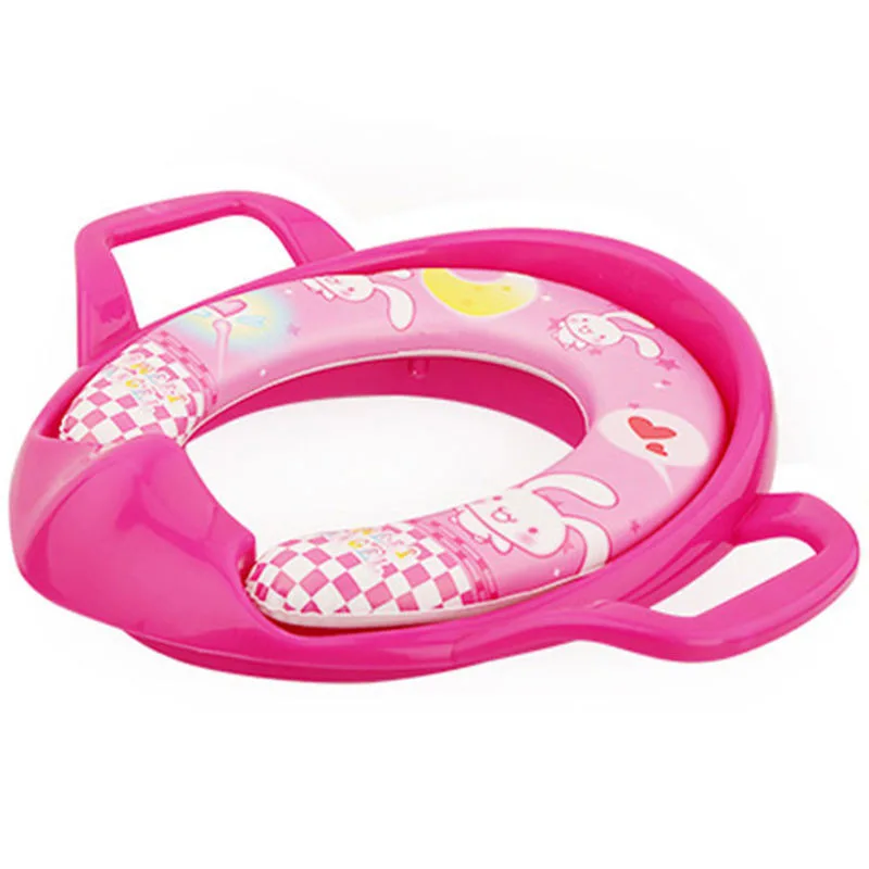 Orinal de dibujos animados para bebé, asiento de inodoro para niños, asiento de inodoro suave antideslizante para entrenamiento de inodoro para niños, cojín urinario para niños, almohadilla para silla - imagen 4