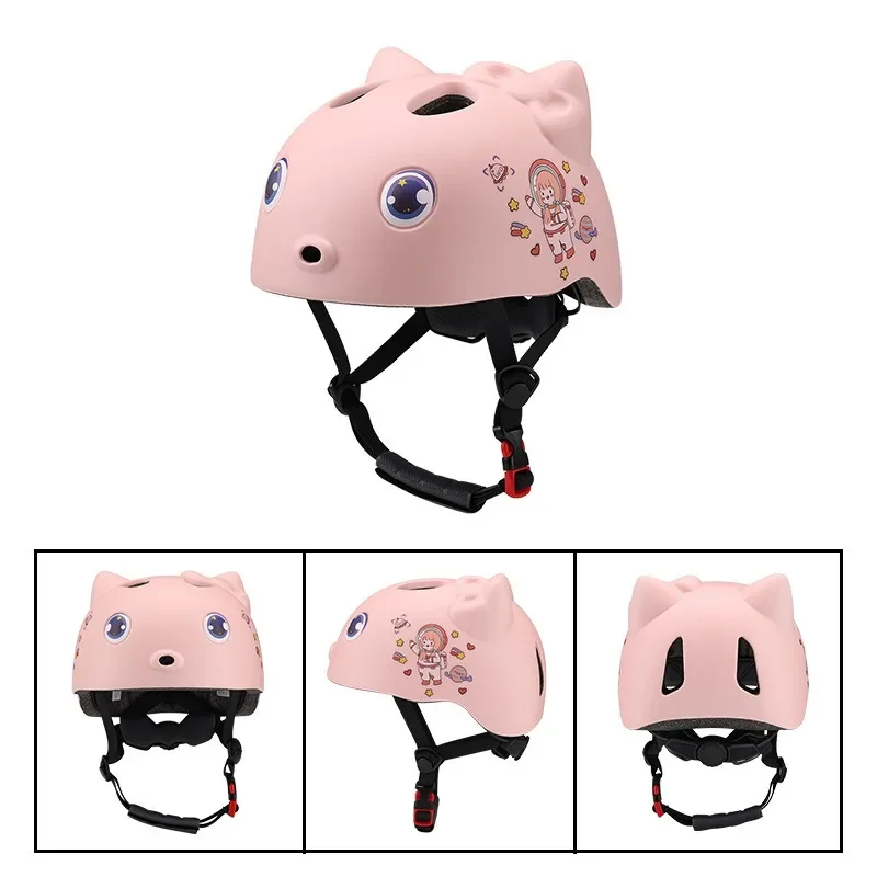 Casco deportivo profesional para niños, casco de seguridad de dibujos animados, equipo de protección para ciclismo, patinaje sobre ruedas, accesorios de bicicleta de equilibrio - imagen 4