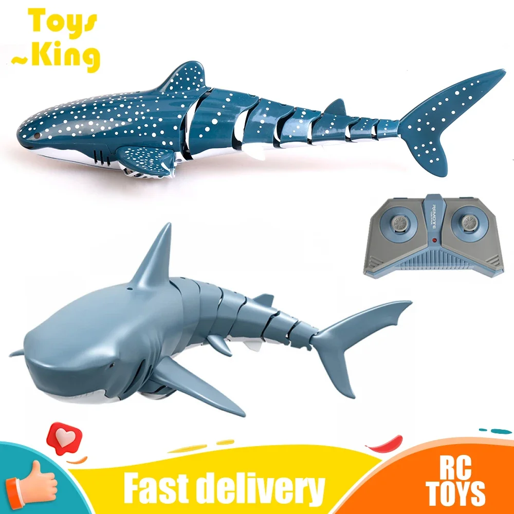 Tiburón RC acuático con luces – Juguete control remoto 2.4G para niños - imagen 2