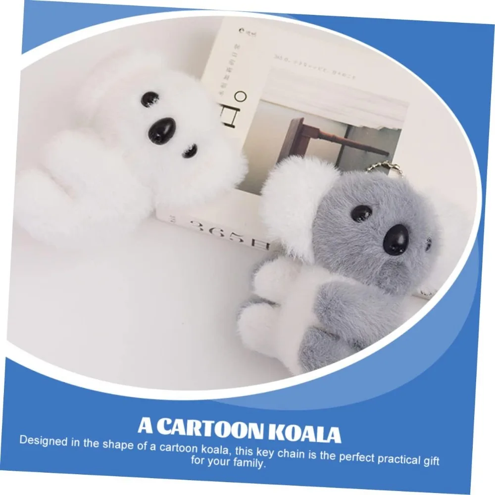 Animal relleno Koala oso peluche juguete Animal bebé juguetes suave lindo llavero colgante para niños bolso, bolso, mochila, bolso - imagen 2