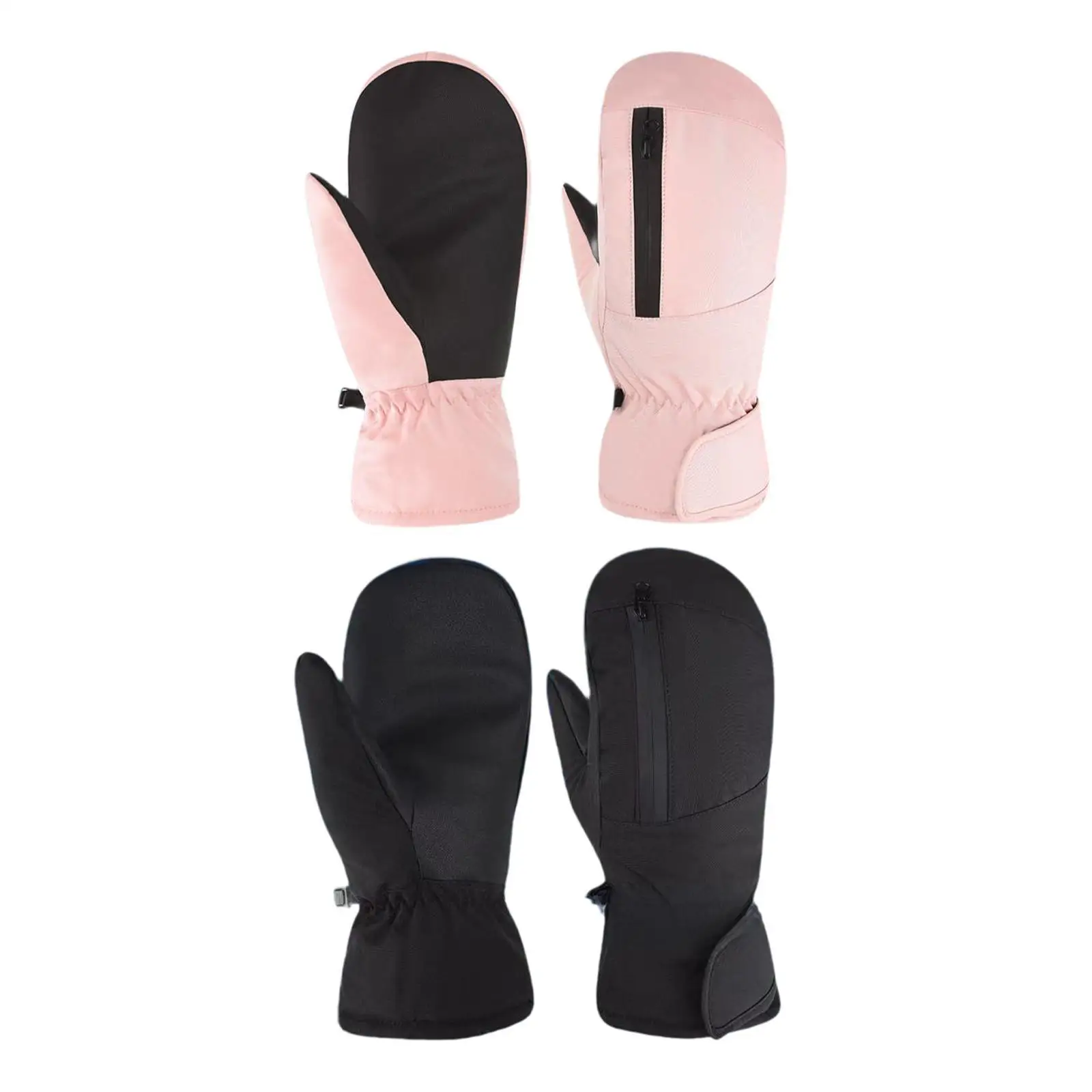 Winter Ski Mittens Windproof Snow Mitts for Snowmobiling Skating Skiing