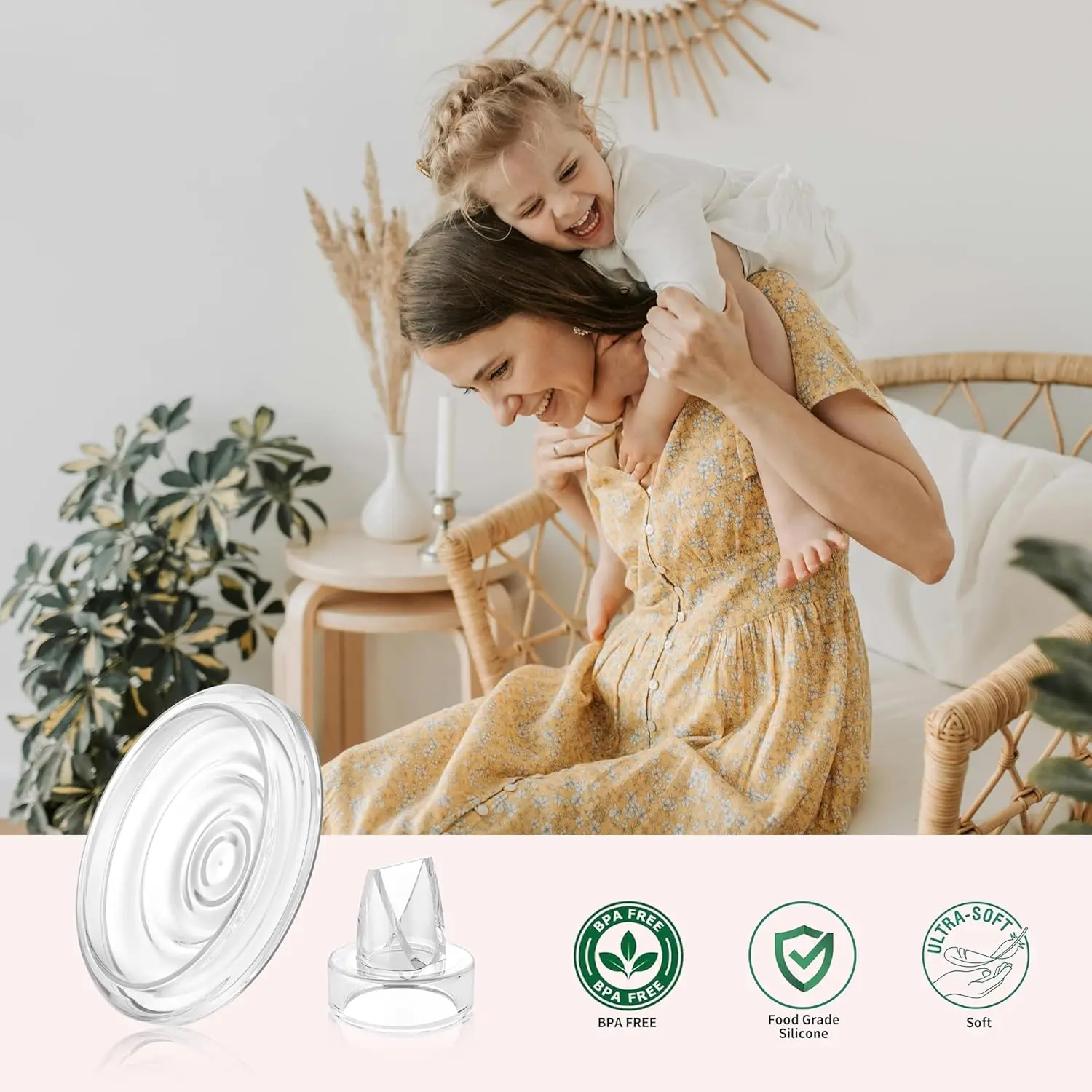 Diafragma de silicona con válvula de pico de pato S9 Pro/S12 Pro/S9/S12, Compatible con extractor de leche momcozy, reemplazo de extractor de leche eléctrico - imagen 4