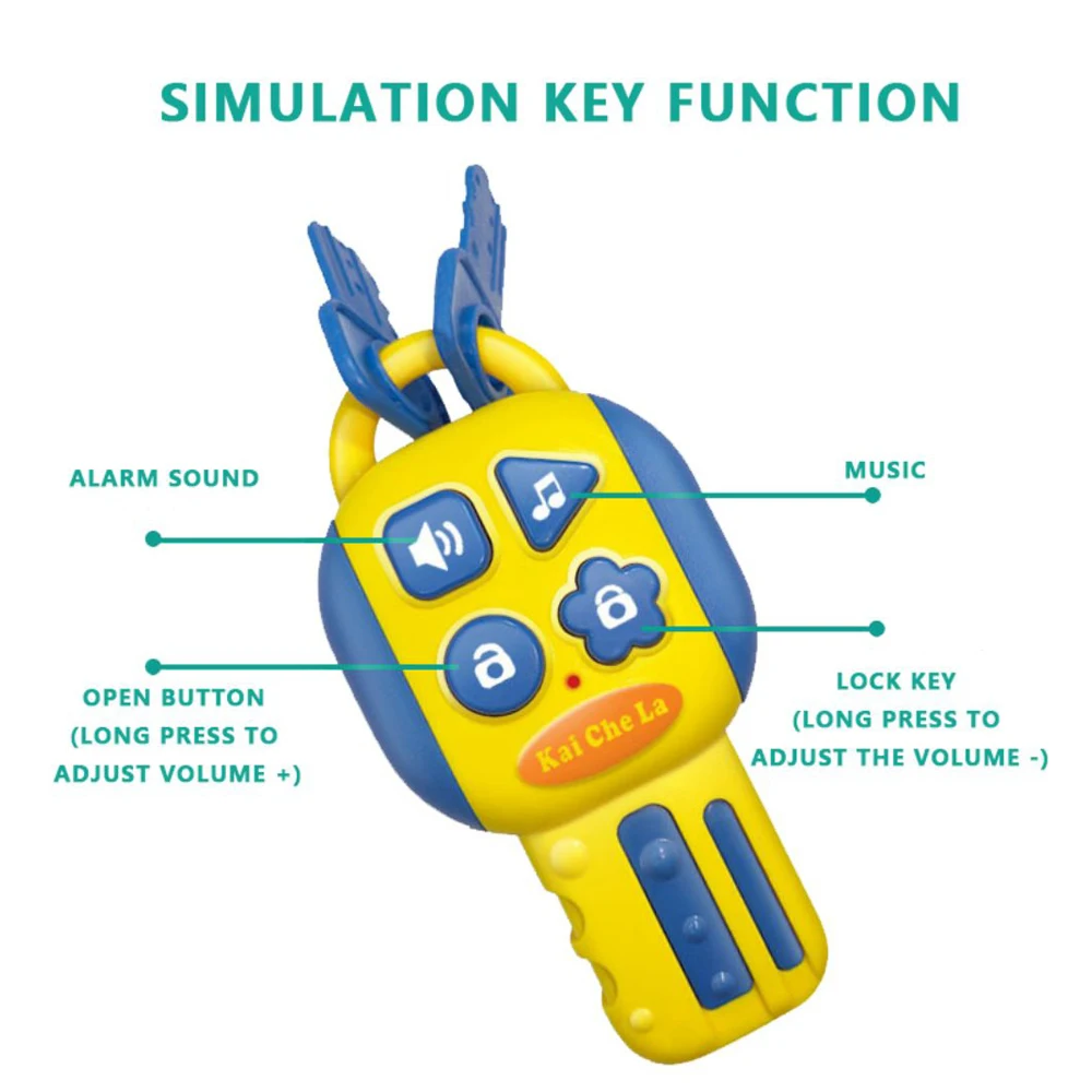 Volante infantil eléctrico con luces y sonido – Juguete educativo 3D - imagen 5