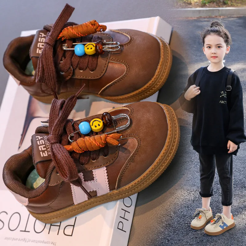 2025 zapatillas de deporte para niños, zapatos informales de suela suave antideslizantes para niñas, zapatos bajos y cómodos, Size26-36 - imagen 3