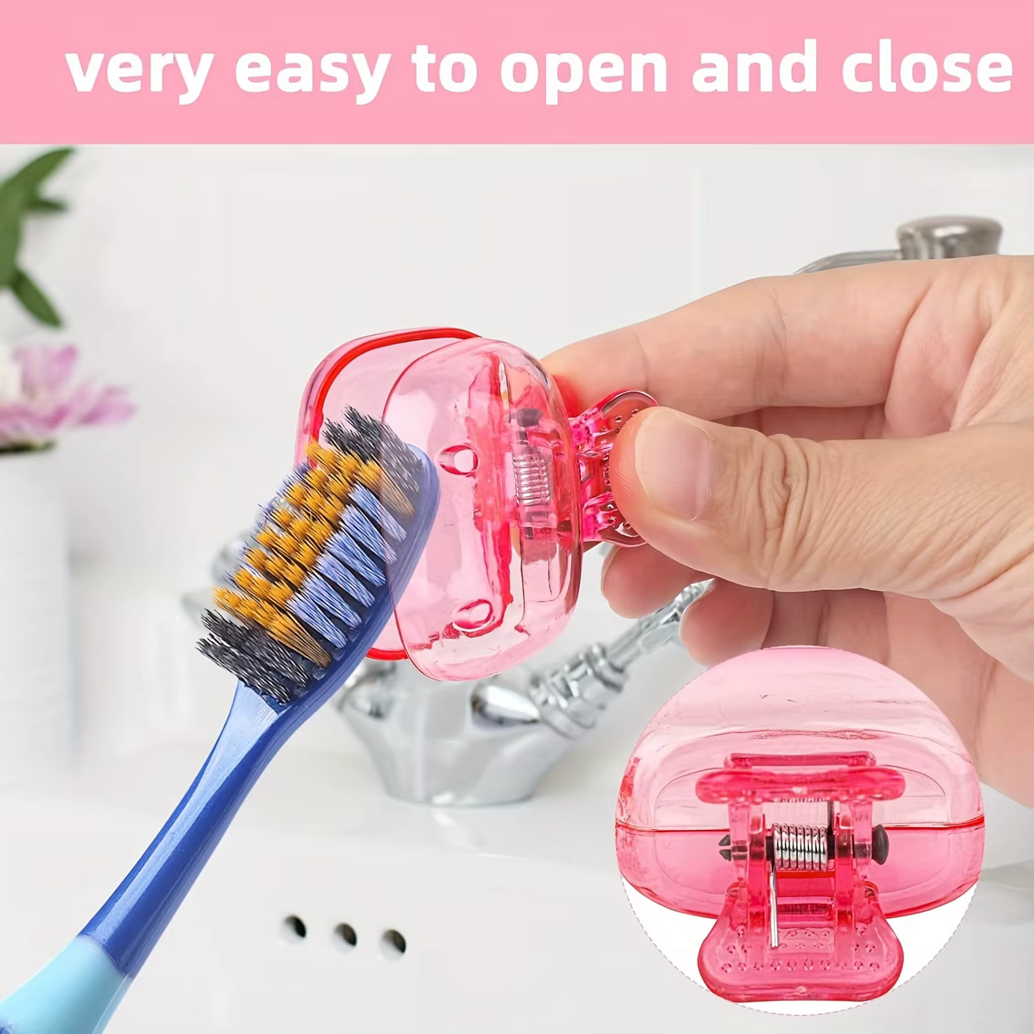 Fundas protectoras para cepillos de dientes infantiles – Estuche viaje - imagen 2