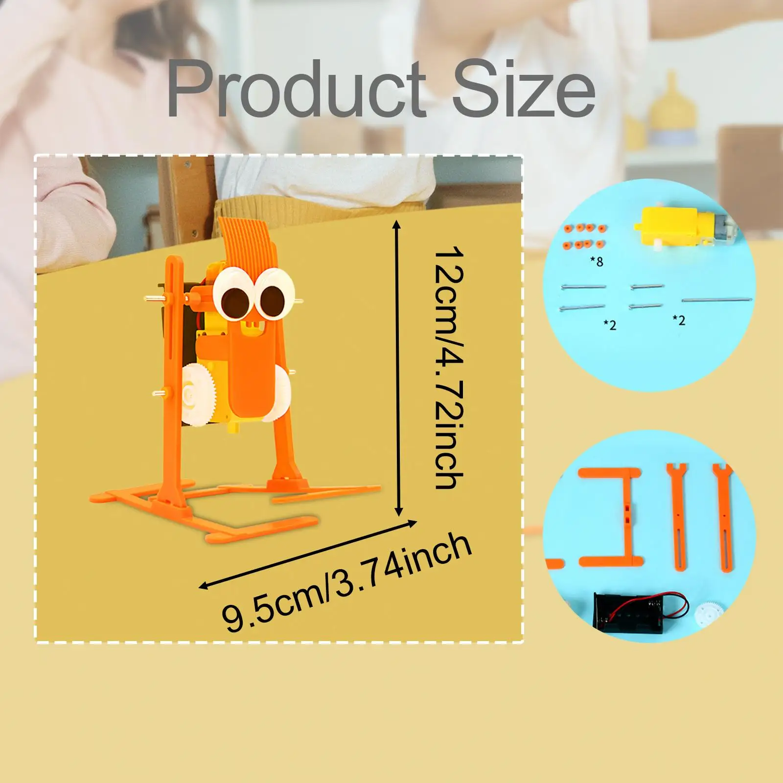 Walking Robot Kit Robot Model Material Package,Easy Assembling,Science Toys DIY Science Experiments for Age 7+ Boys Children